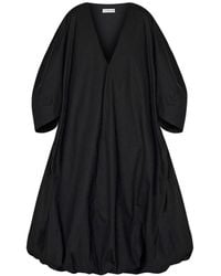Sanctumum - Kima Wabi Sabi Puffed Balloon Bottom Dress With Kimono Style Sleeves - Lyst