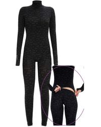 Monosuit - Turtleneck Long Sleeve Full Seamless Eco Bodysuit - Lyst