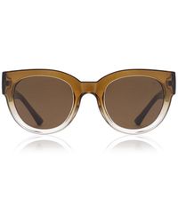 A.Kjærbede - Neutrals Lilly Sunglasses Smoke Champagne - Lyst