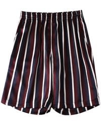 Soft Strokes Silk - Pure Mulberry Silk Striped Shorts - Lyst