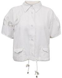 Shinaraa - Short Embroidered Shirt Jacket - Lyst
