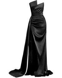 Moda Glam - Monroe Strapless Gown W/ Side Sash - Lyst