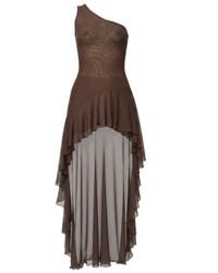 Alia Studio - Sirène Maxi Mesh Dress - Lyst