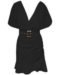 ALINA CERNĂTESCU - Esma Mini Ruffle Cocktail Lyocell Dress - Lyst