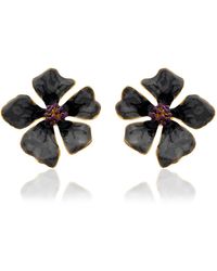 Milou Jewelry - Wild Rose Flower Earrings - Lyst