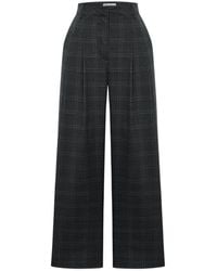 Thisisu Collection - Romy Pleated Plaid Trousers – Dark - Lyst