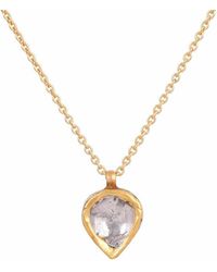 Opium Jewels - Eighteen Carat & Diamond Pendant Necklace - Lyst