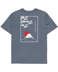 Anchor and Crew - Heather Mount Fuji Landmark Organic Cotton T-Shirt - Lyst