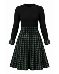 James Lakeland - Houndstooth Knitted Dress - Lyst