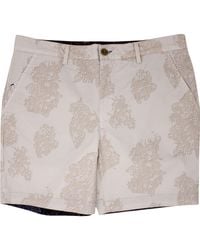 lords of harlech - John Cutout Oxford Flat Front Short - Lyst