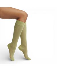 HIGH HEEL JUNGLE by KATHRYN EISMAN - Everything's Fine Semi-Sheer Rib Knee Socks - Lyst