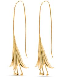 Meraki by Rashmi Bajaj - The Aurelia Floral Plated Dangle Earrings - Lyst