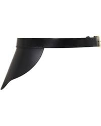 Haute Cuir - Ivy Side Peplum Leather Belt - Lyst