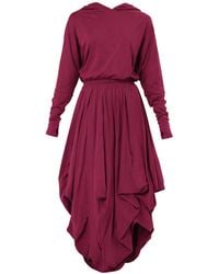 Metamorph - Hooded Midi Dress - Lyst