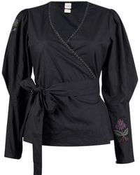 Em & Shi - Forest Wrap Top - Lyst