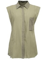 Smart and Joy - Sleeveless Shirt With Patch Pocket - Lyst