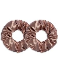 6Fiftytwo® - Neutrals Pure Mulberry Classic Silk Scrunchies - Lyst