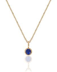 A Weathered Penny - Birthstone Necklace - Lyst