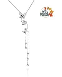 Far East Jewelry - Handcrafted & Crystal Butterfly Necklace - Lyst