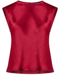 Helen Mcalinden - Nicki Ruby Satin Top - Lyst