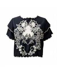 Nooki Design - Tate Embroidered Cutout Blouse - Lyst