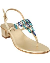 DAMAPREZIOSA - Gabrielle Sapphire Jewel Sandal - Lyst