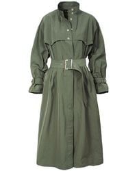 AGGI - Vanda Khaki Trench-coat - Lyst