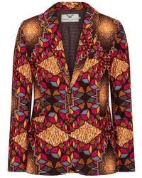 Ohema Ohene - Joshua African Print Cotton Blazer – Cubic Print - Lyst
