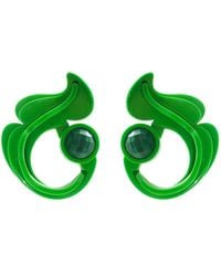 Gissa Bicalho - Handmade Acrylic Earring Petals And Stone Watermelon - Lyst
