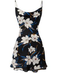 Lily Phellera - Daisy Floral Print Mini Summer Dress - Lyst