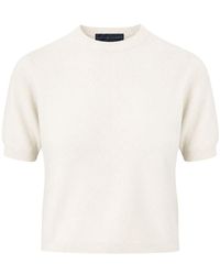 Helen Mcalinden - Neutrals Gemma Winter Cashmere Crew Neck T-Shirt - Lyst