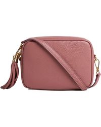 Betsy & Floss - Verona Crossbody Tassel Antique Pink Bag With Light Pink Leopard Strap - Lyst
