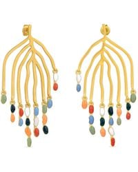 Joidart - Large Golden Earrings Deliri - Lyst