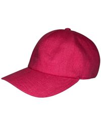 Cachemio - Minimalist Linen Baseball Cap - Lyst