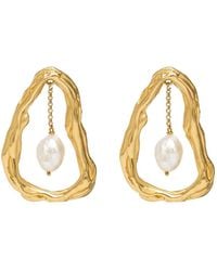 Lavani Jewels - Giselle Pearl Drop Earrings - Lyst