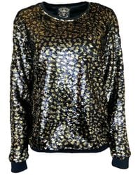 Any Old Iron - S Leopard Sequin Sweatshirt - Lyst