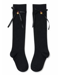 ADIBA - Midnight Royale Bow Socks - Lyst