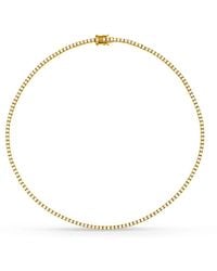SALLY SKOUFIS - Flirtation Necklace With Made Cz Diamond Stimulant - Lyst