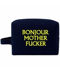 Lilly Loves - Bonjour Mf Waffle Weave Cosmetic Bag - Lyst