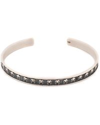 Ebru Jewelry - Sterling Skull Symbol Cuff Bracelet - Lyst