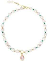 Vintouch Italy - Little Lovelies-Plated Pearl & Bead Cameo Necklace - Lyst