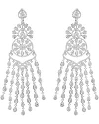 Meraki by Rashmi Bajaj - Annabel De Boucles Cubic Zirconia Chandelier Earrings - Lyst