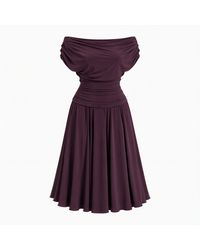 Atom Label - Carbon Bardot Tea Regular Length Dress - Lyst