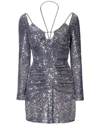 AGGI by HALEWSKI - Dianna Diamond Mini Sequin Dress - Lyst