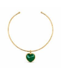 Lalinde - Chalcedony Stone Choker - Lyst