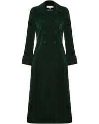 Guinea London - Long Velvet Coat - Lyst