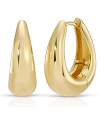 Leeada Jewelry - Malia Hoops - Lyst