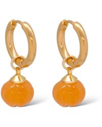 VALERIE CHIC - Pumpkin Aventurine Earrings 18K - Lyst