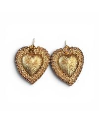 Vstyle - Sacred Heart Halo Statement Earrings - Lyst