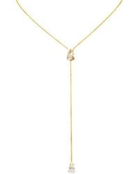 SALLY SKOUFIS - Pure Lariat With Rutile & Made Cz Diamond Stimulant - Lyst